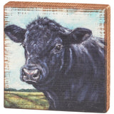 Angus Cow Block Sign