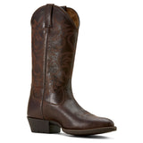 Ariat Men's R Toe Western Boot- Burnished Chocolate