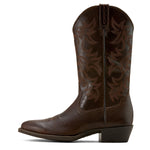 Ariat Men's R Toe Western Boot- Burnished Chocolate