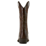 Ariat Men's R Toe Western Boot- Burnished Chocolate