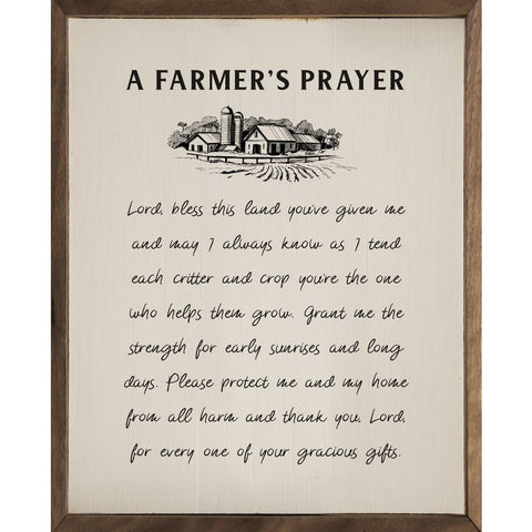 A Farmers Prayer White