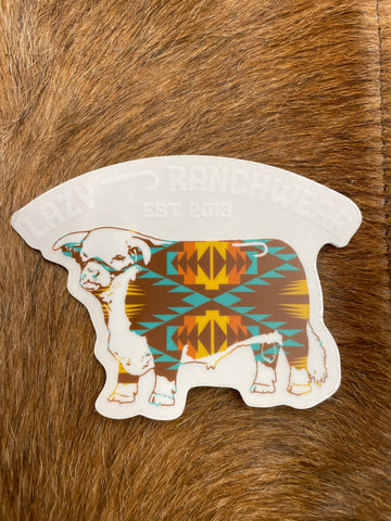 Lazy J Ranch Apache Hereford Sticker