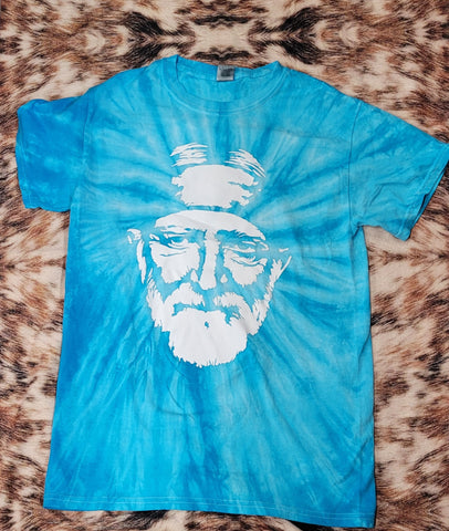 Blue Tie Dye Willie Tee