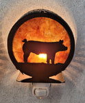 Livestock Circle Night Light-Pig