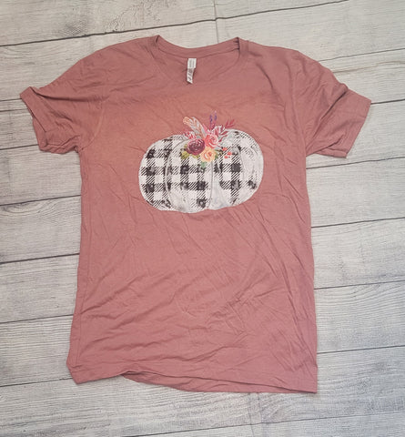 Buffalo Plaid Pumpkin Tee