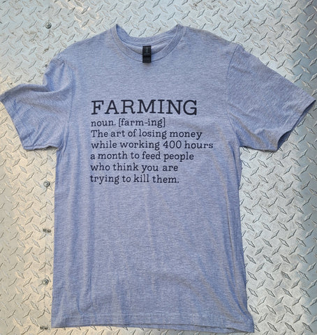 Grey Farming Tees