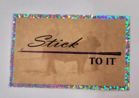 CJ Brown Stick To It Glitter Decal