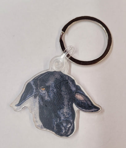 CJ Brown Sheep Head Key Chain