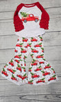 Red Truck Ruffle Set