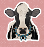 Livestock Wearing Turquoise Sticker Decals