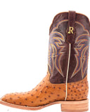 R. Watson Men’s Antique Saddle Full Quill Ostrich Boot