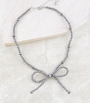 Western Navajo Pearl Bow Necklace