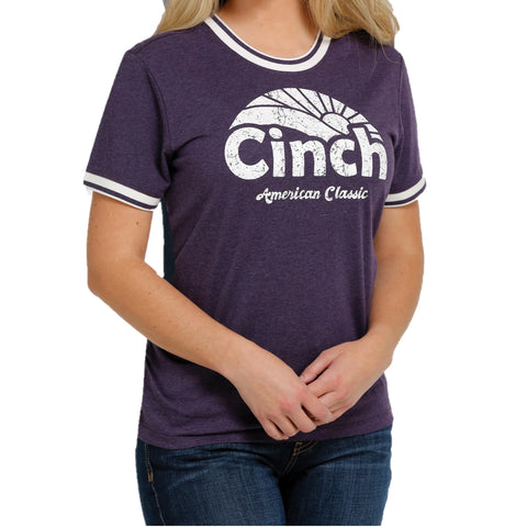 Cinch Purple Logo Tee