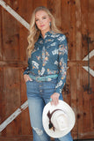 Cruel Women’s Rodeo Print Shirt