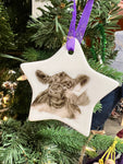 Angus Halter Power Christmas Ornament by CJ Brown