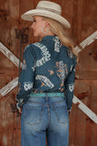 Cruel Women’s Rodeo Print Shirt