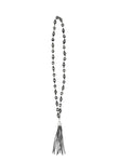 Multi way Faux Navajo Peal Necklace with Tassel