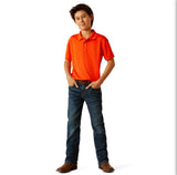 Ariat Boy's Red Tek Polo