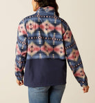 Whisper Women’s Pink &  Blue Pullover Jacket