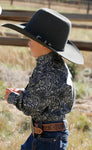 Cinch Boy's Toddler & Infant Black Paisley Shirt