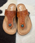 Very G Women's Rust Tooled Danni 2 Sandal