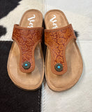 Very G Women's Rust Tooled Danni 2 Sandal