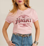 Ariat Western Wheat Tee Dusty Pink