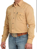 Cinch Men’s Modern Fit Gold Long Sleeve Snap Shirt