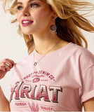 Ariat Western Wheat Tee Dusty Pink