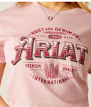 Ariat Western Wheat Tee Dusty Pink