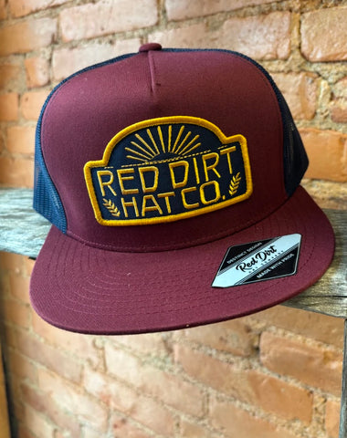 Red Dirt Hat Co. Maroon & Navy Hotels Lights Cap