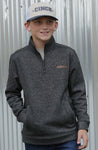 Cinch Boy’s Black 1/2 Zip Pullover