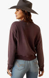 Ariat Women’s Larson Sweatshirt - Clove Brown