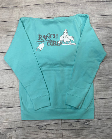 Ranch Girl Sweatshirt- Teal