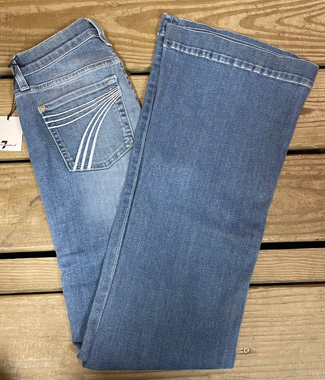 7 For All Mankind Jeans 26X35 Dojo Midnight newest Metallic NWT