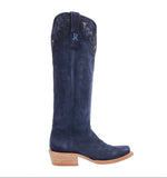 R. Watson Women’s Midnight Blue Rough Out Boot