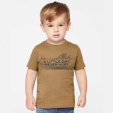 A Little Dirt Never Hurt Toddler Graphic Tee