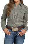 Cinch Women's Olive Geo Print