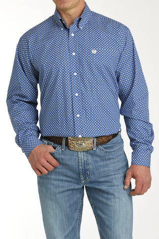 Cinch Men's Blue Star Print Shirt