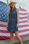 Cruel Women’s Sleeveless Denim Dress