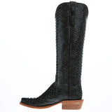 R. Watson Women’s Dark Green Python Boot