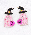 Pink Ghost Earrings