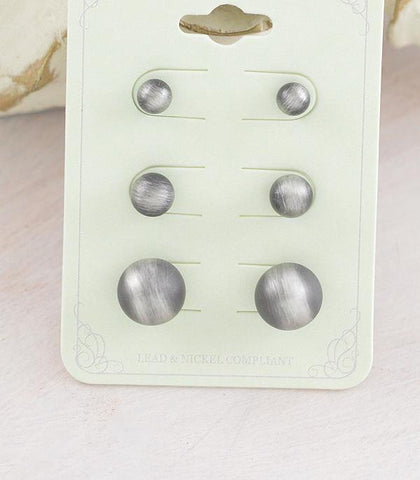 Faux Navajo Pearl Stud Earrings Set