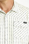 Cinch Men's Cream Striped Snap Shirt