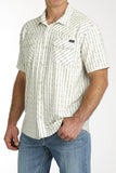 Cinch Men's Cream Striped Snap Shirt