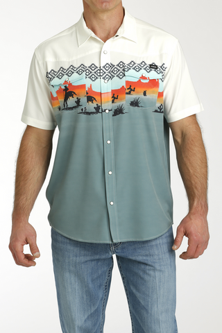 Cinch Men's Desert Rider Camp Shirt