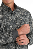 Cinch Men's Black Paisley Print Shirt