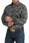 Cinch Men's Black Paisley Print Shirt