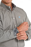 Cinch Men's  Blue Medallion Print Shirt