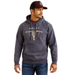 Ariat Grey Southwestern Longhorn Hoodie